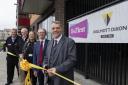 Darren Rodwell, Leader of Barking and Dagenham Council, cut the ribbon to Block J to celebrate the completion of the homes