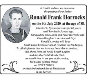 Ronald Frank Horrocks