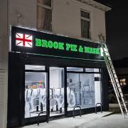 The outside of the refurbished pie and mash shop