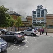 The men allegedly tried car door handles at the car park of the new M&S store in Lakeside shopping centre