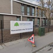 Greatfields School said the banner was not sanctioned by the school and has been taken down