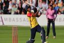 Feroze Khushi hits six runs for Essex Essex Eagles against Middlesex