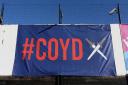 A COYD banner on display at Dagenham & Redbridge's clash with Spennymoor Town
