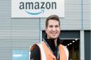 Amazon Barking delivery change manager Christian Pearson at the new station in Thames Road
