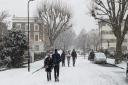 London covered in a sheet of snow, like this scene in Islington, is an unlikely event on Christmas day