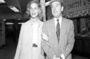 Kenneth More pictured in 1959 with Lauren Bacall, his co-star in North West Frontier.Picture: PA