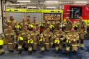 Firefighters and officers from Barking Blue Watch have smashed their fundraising target. Picture: LFB