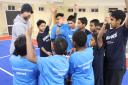 Children at Al Madina's tennis sessions. Picture: Tennis Foundation