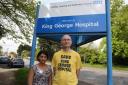 Health Campaigner Andy Walker and Healthwatch officer Manisha Modhvadia are 