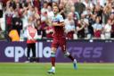 West Ham United's Andriy Yarmolenko celebrates scoring his side's second goal of the game during the Premier League match at the London Stadium, London.