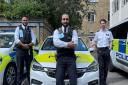 PC Mirza, PC Zuber and PC Glick from the Met's roads and transport policing unit have been praised for their quick action in potentially saving a man's life.