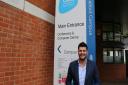 Mark Wright outside the University of East London Picture: UEL.