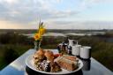 Afternoon tea served at the award-winning RSPB Rainham Cafe featuring a stunning view of the medieval marshes. Picture: Andrew Gouldstone