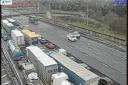 At least one lorry was involved in a crash on the M25, between Junction 30 and Junction 29