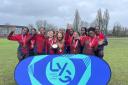 Robert Clack pupils celebrate winning the London Youth Games rugby event for Barking & Dagenham.