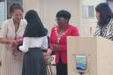 Mayor Donna Lumsden visits Beam County Primary