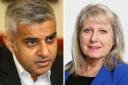 (Left) Mayor of London Sadiq Khan and (right) his Conservative rival Susan Hall AM. Photos: Newsquest/London Assembly