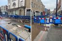 King’s Cross Road was partially flooded last week