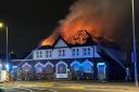 The entire roof of the pub was destroyed by the fire