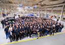 Ford Dagenham employees celebrate the plant's 90th anniversary.