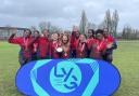 Robert Clack pupils celebrate winning the London Youth Games rugby event for Barking & Dagenham.