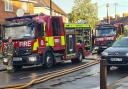 Fire crews were spotted in Broad Street, Dagenham this morning