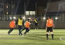 Around 50 boys came to play football with Met police officers at Goals