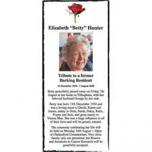 Elizabeth Betty Hunter