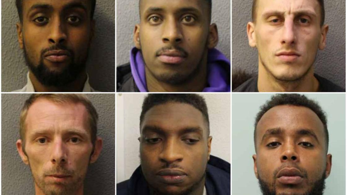 Guilty: Offenders from east London convicted or jailed recently