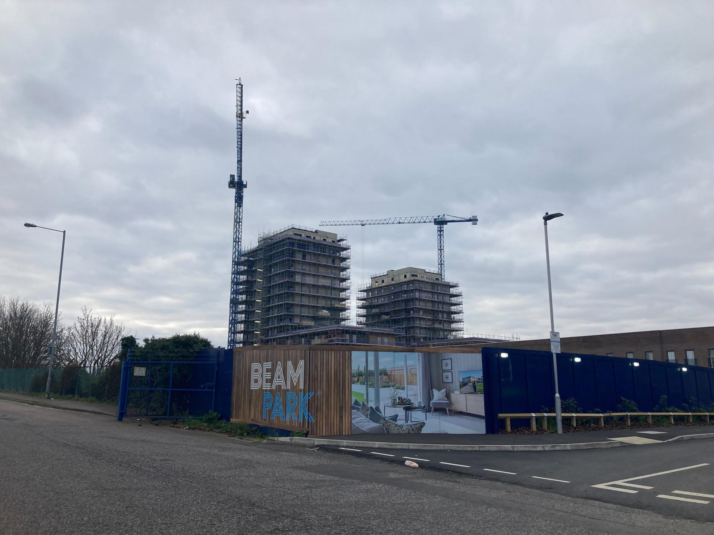 The site is now called Beam Park and will eventually deliver over 3,000 homes Credit: Ruby Gregory 