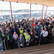 Schoolchildren received a river bus trip along the Thames to mark the opening of Barking Riverside pier