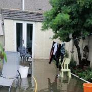 August: Griselda Konti's home in South Hornchurch was flooded with sewage and rainwater after torrential rain.