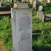 Pc George Clark, whose grave is in Dagenham, was killed 175 years ago.