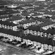 The Becontree housing estate in Dagenham in 1970.
