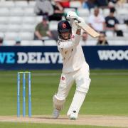 Tom Westley in batting action for Essex against Lancashire