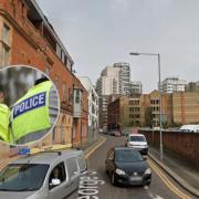 A crime scene is in place after an alleged knifepoint robbery in George Street, Barking