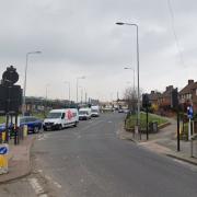 Police were called to Lodge Avenue close to the roundabout with A13