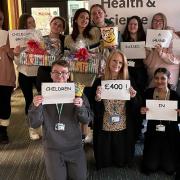 Childcare students who raised money for Children In Need