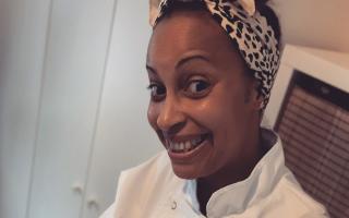 Leigh-Chantal Caesar from Dagenham on her first shift as a pastry chef.