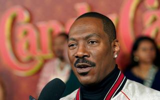 Eddie Murphy at the premiere of Candy Cane Lane in Los Angeles (AP Photo/Chris Pizzello)