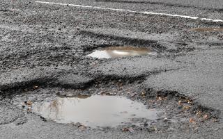 Stock image of a pothole. Barking and Dagenham Council has spent £2.2m over a three-year period on potholes